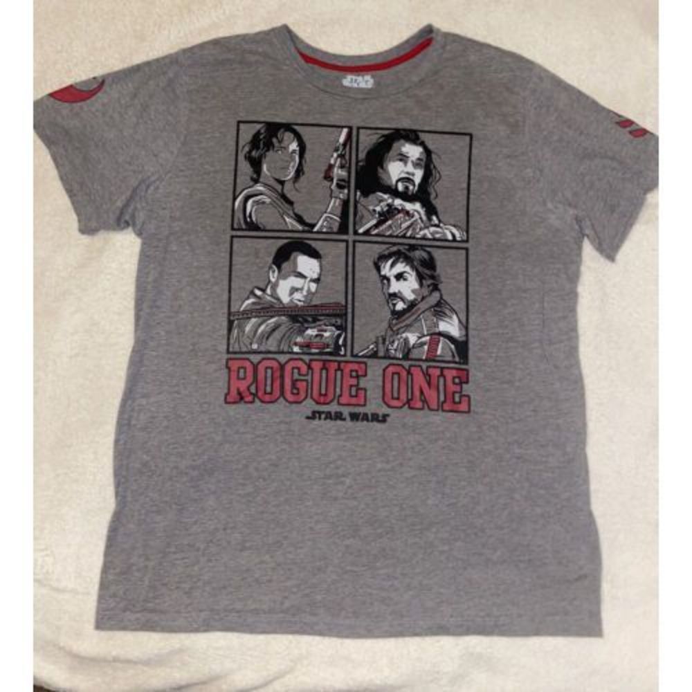 Star Wars Rogue One Fifth Sun Quad Cast T-Shirt Gray Men’s XL Cotton Polyester